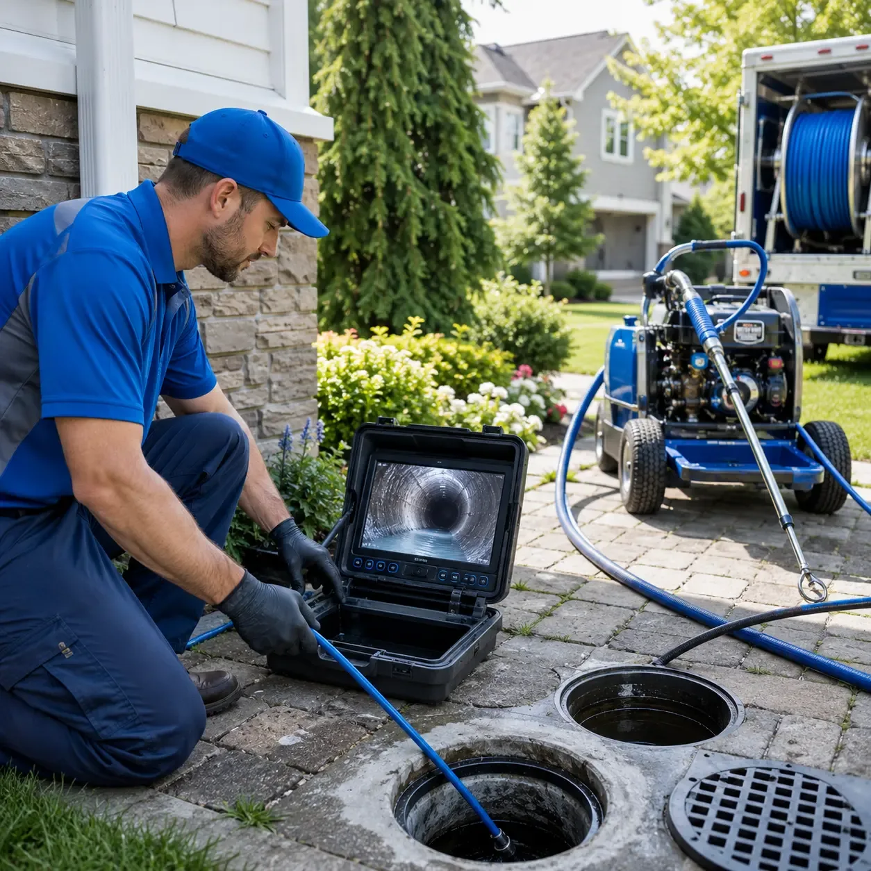 Outdoor drain cleaning professionals serving Roaring Spring, PA